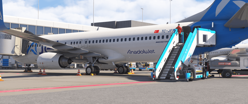 GSX. Aircraft ready for boardinh