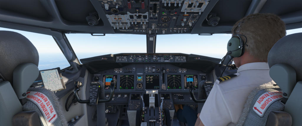 Flight deck and the First officer