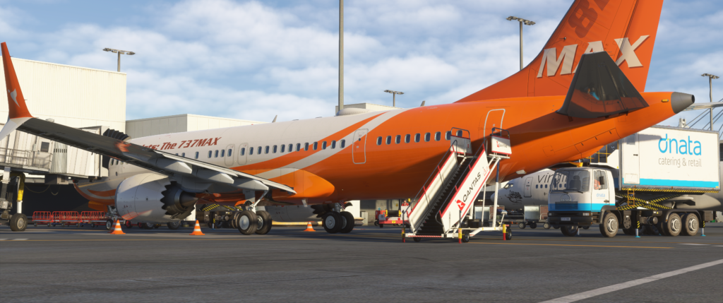 iFly 787MAX. at the gate
