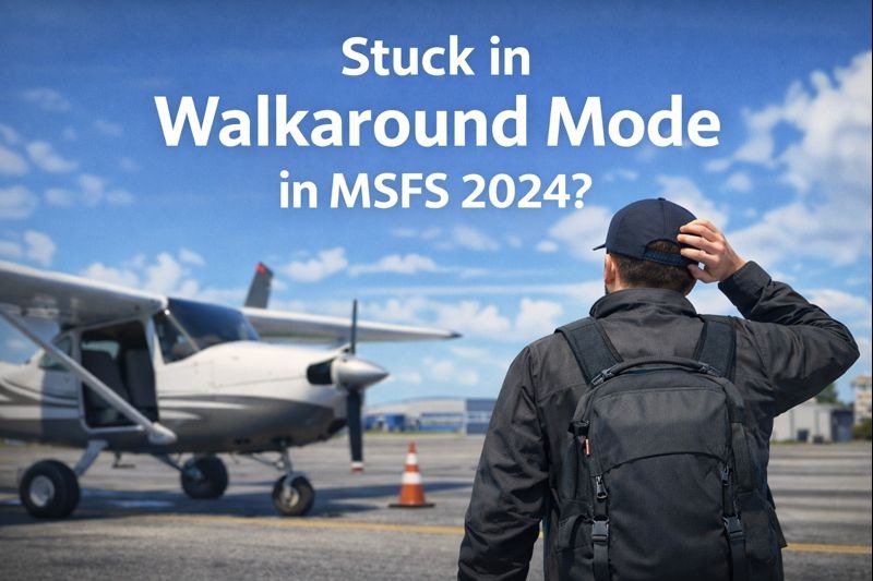 Stuck in walkaround mode in MSFS2024?