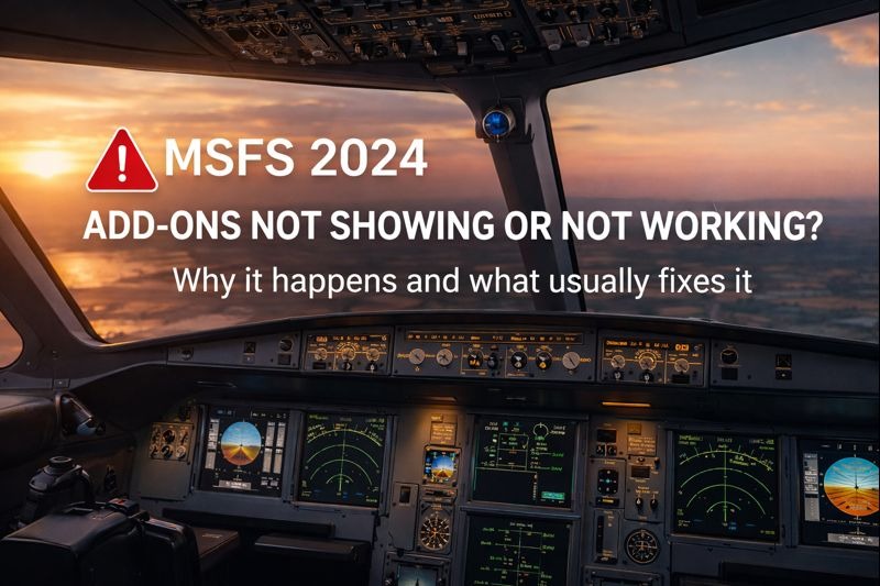 MSFS 2024 Add-ons Not Showing