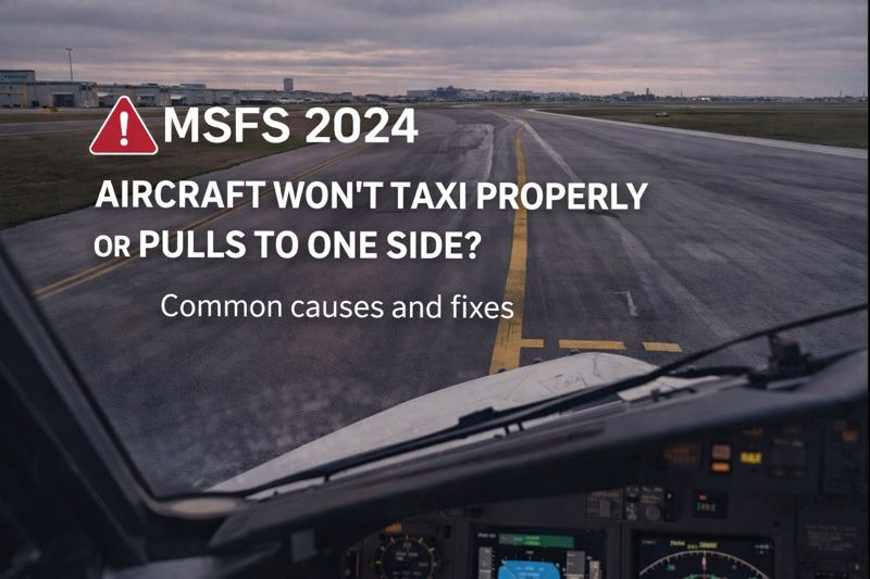 MSFS Aircraft Won’t Taxi