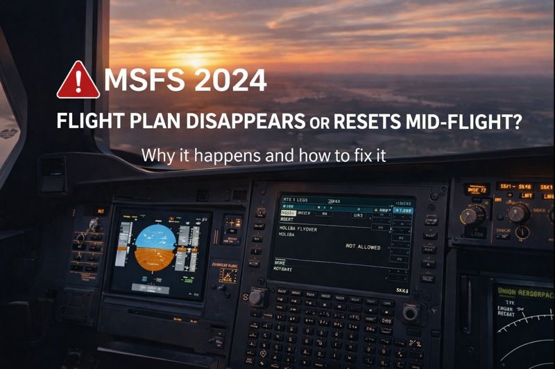 MSFS Flight Plan Disappears