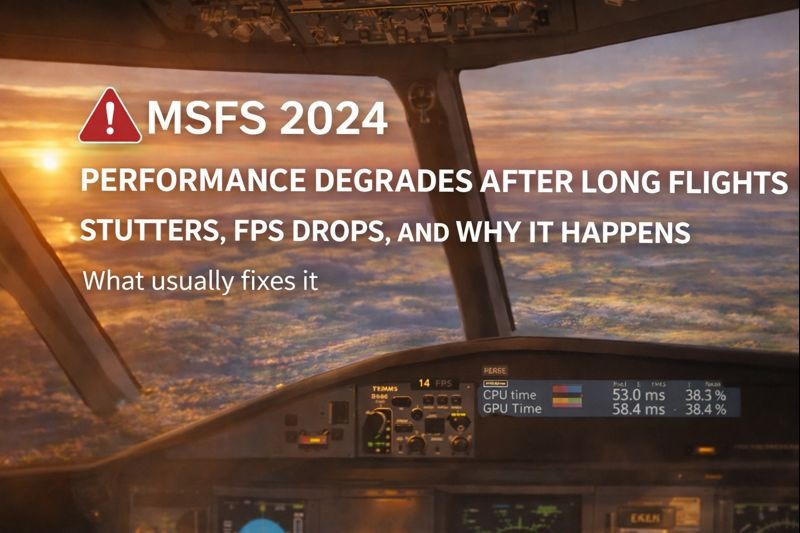 MSFS Performance Degrades After Long Flights