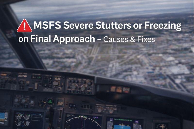 MSFS Severe Stutters