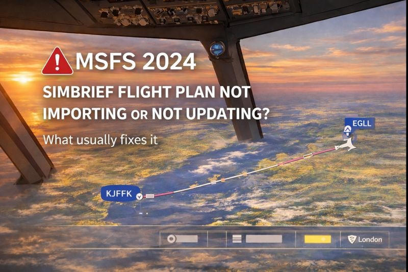 MSFS SimBrief Flight Plan Not Importing or Not Updating