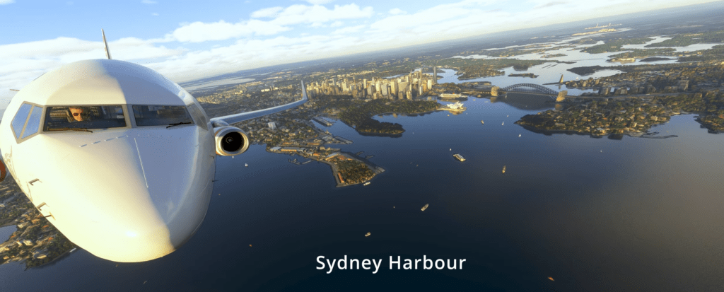 Aircraft over Sydney harbour