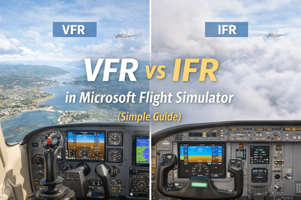 VFR vs IFR in Microsoft Flight Simulator