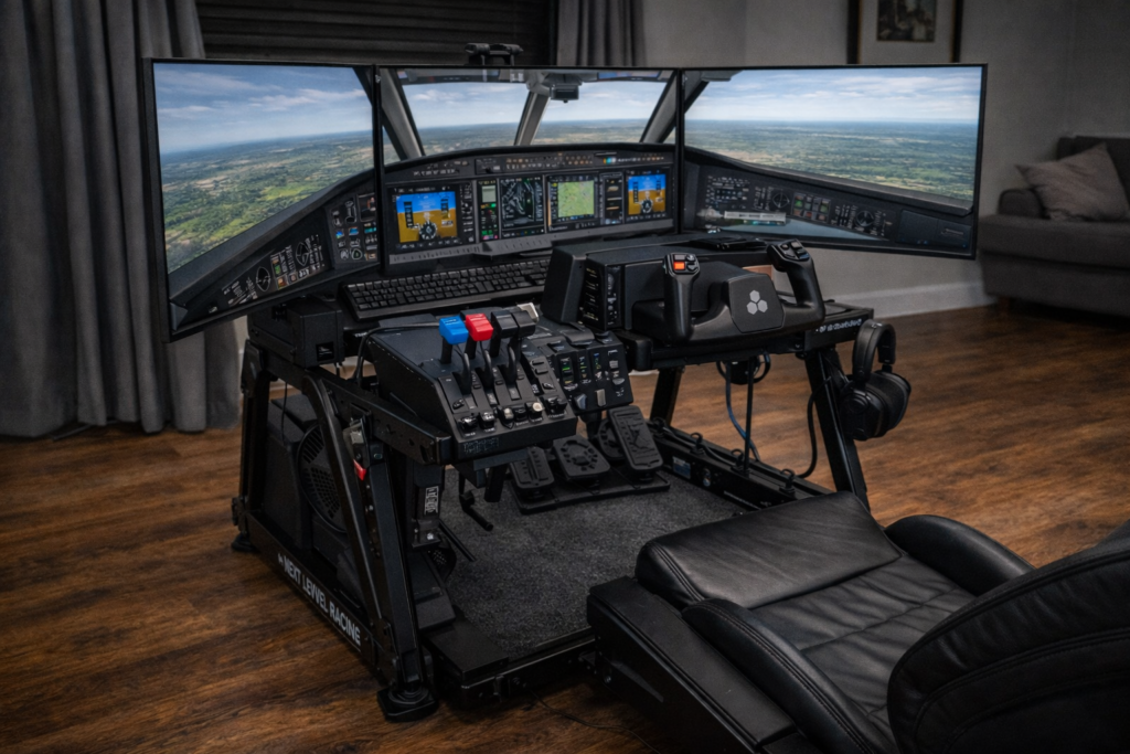 Advanced home flight simulator setup