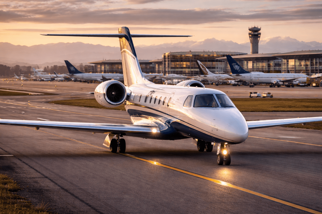 Flight Simulator Business Jet Taxing