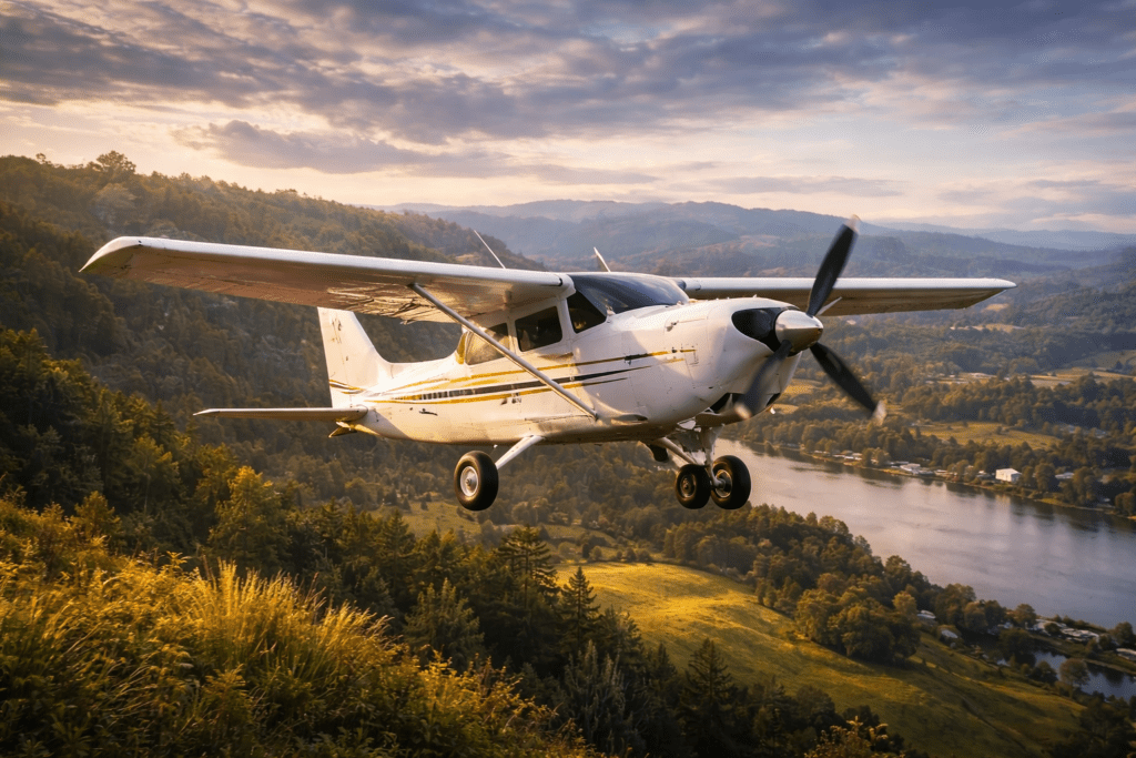 Flight Simulator Cesnna 172 Bush takoff