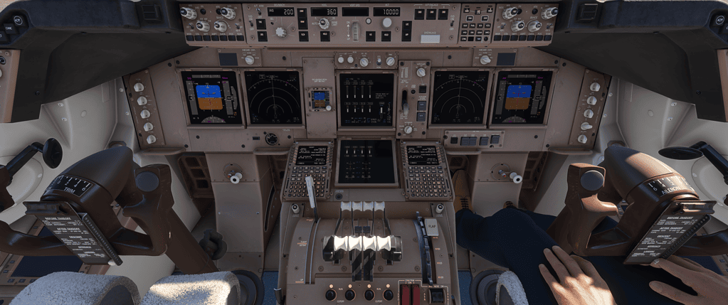 Boeing 747-8i  cockpit